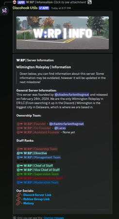 WRP | Information Board